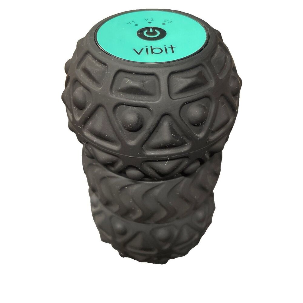 Vibit Vibrating Massager 4 Plantar Fasciitis Pain Relief Sciatic Black